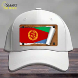 Eritrea Flag Scroll Novelty License Plate Hat Cotton / White