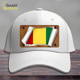 Guinea Flag Scroll Novelty License Plate Hat Cotton / White