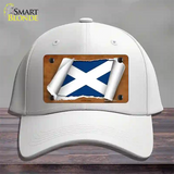 Scotland Flag Scroll Novelty License Plate Hat Cotton / White