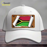 Vanuatu Flag Scroll Novelty License Plate Hat Cotton / White