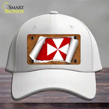 Wallis Flag Scroll Novelty License Plate Hat Cotton / White