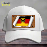 Germany Coat of Arms Flag Scroll Novelty License Plate Hat Cotton / White