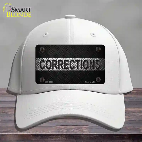 Corrections Novelty License Plate Hat Cotton / White