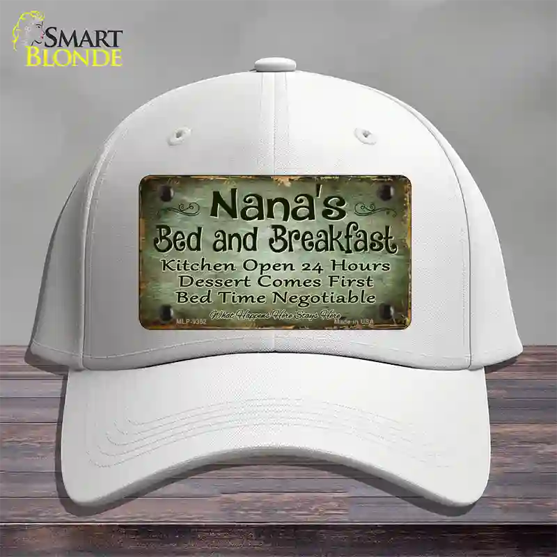 Nanas Bed And Breakfast Novelty License Plate Hat Cotton / White