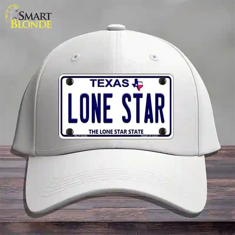 Lone Star Texas Novelty License Plate Hat Cotton / White