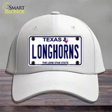 Longhorn Texas Novelty License Plate Hat Cotton / White