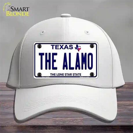 Alamo Texas Novelty License Plate Hat Cotton / White