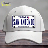 San Antonio Texas Novelty License Plate Hat Cotton / White