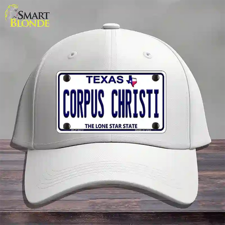 Corpus Christi Texas Novelty License Plate Hat Cotton / White