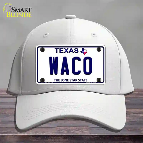 Waco Texas Novelty License Plate Hat Cotton / White