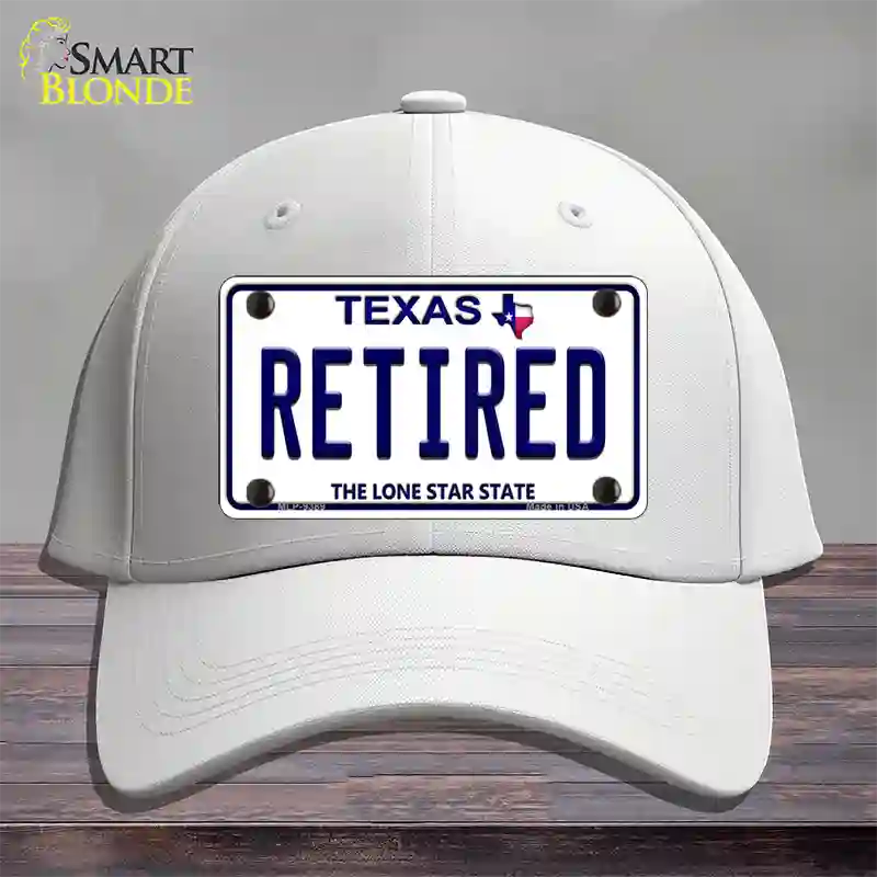 Retired Texas Novelty License Plate Hat Cotton / White