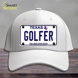 Golfer Texas Novelty License Plate Hat Cotton / White