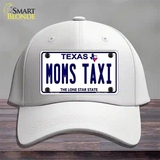 Moms Taxi Texas Novelty License Plate Hat Cotton / White