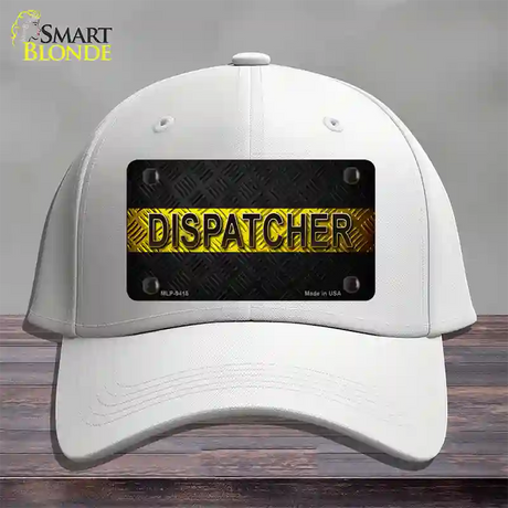 Dispatcher Novelty License Plate Hat Cotton / White