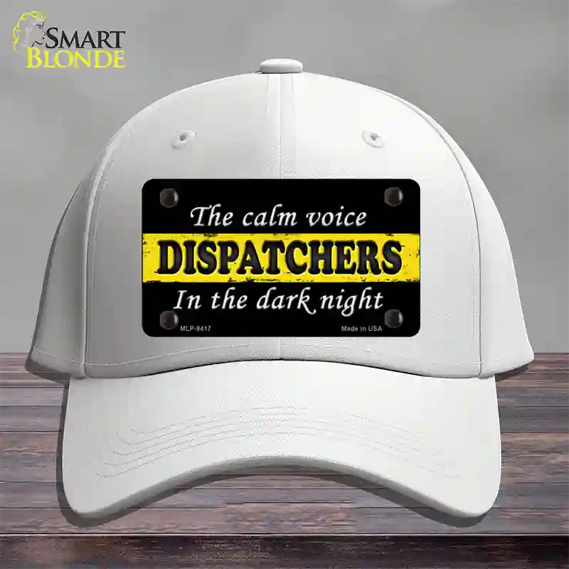 The Calm Voice Dispatchers Novelty License Plate Hat Cotton / White