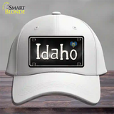 Idaho Flag Script Novelty License Plate Hat Cotton / White