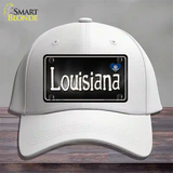 Louisiana Flag Script Novelty License Plate Hat Cotton / White