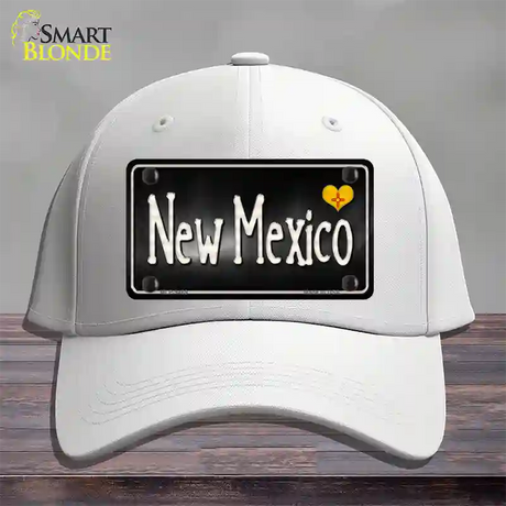 New Mexico Flag Script Novelty License Plate Hat Cotton / White