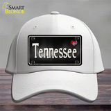 Tennessee Flag Script Novelty License Plate Hat Cotton / White