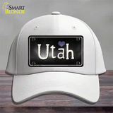 Utah Flag Script Novelty License Plate Hat Cotton / White