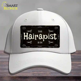 Hairapist Novelty License Plate Hat Cotton / White