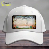 Georgia Peach Rusty Blank Novelty License Plate Hat Cotton / White