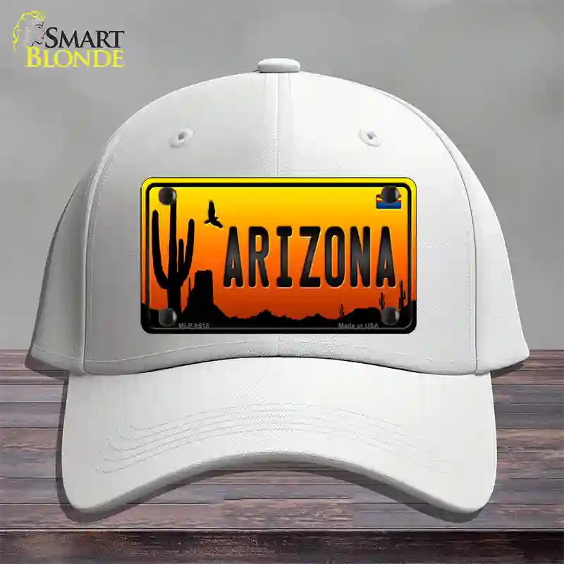 Arizona Scenic Novelty License Plate Hat Cotton / White