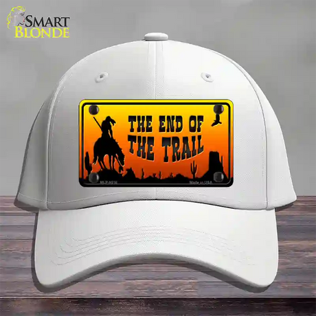 End Of Trail Scenic Novelty License Plate Hat Cotton / White