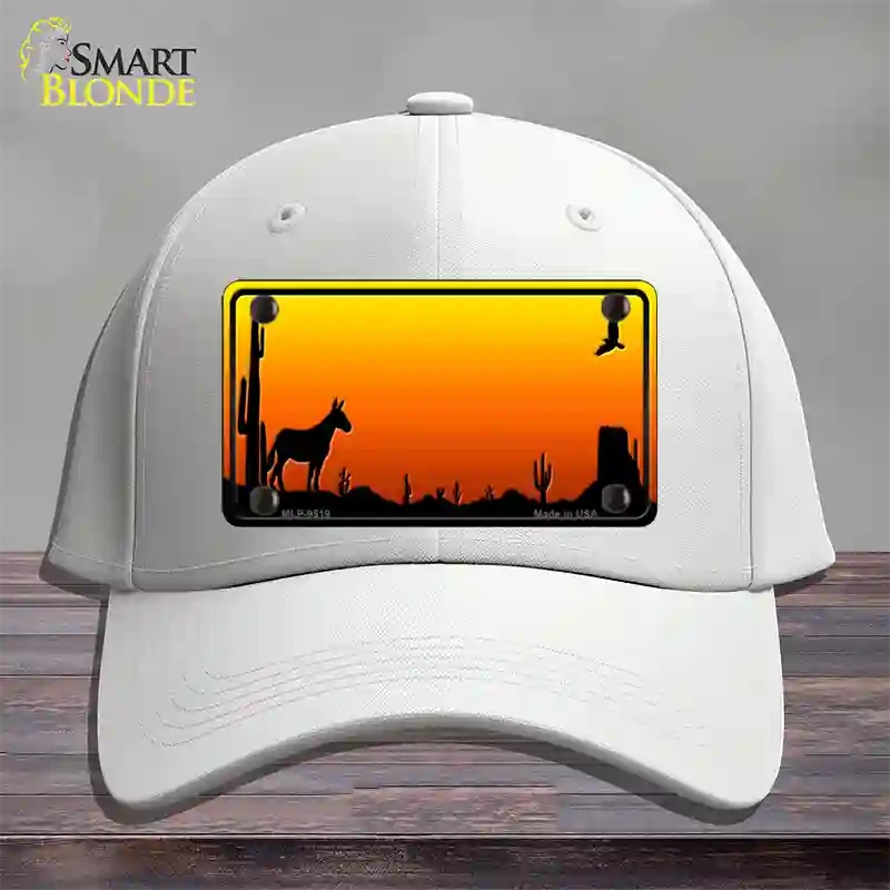 Donkey Blank Scenic Novelty License Plate Hat Cotton / White