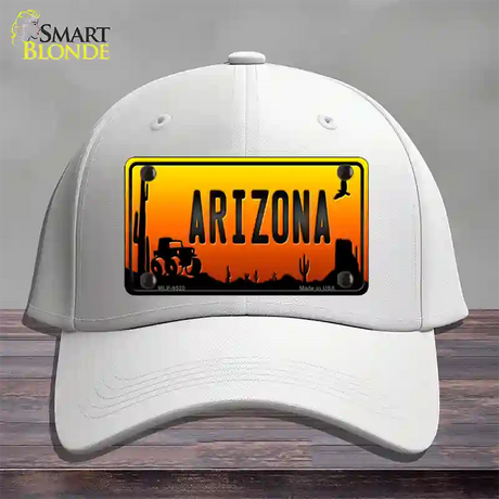 Jeep Arizona Scenic Novelty License Plate Hat Cotton / White