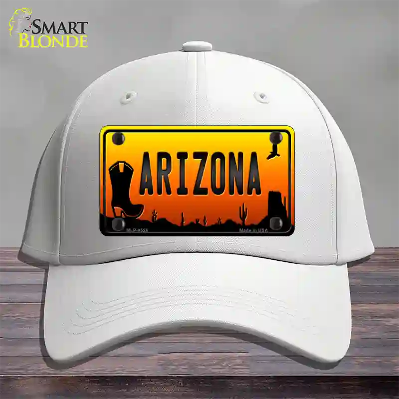 Boot Arizona Scenic Novelty License Plate Hat Cotton / White