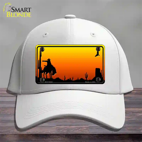 Rodeo Blank Scenic Novelty License Plate Hat Cotton / White