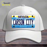 Carson City Nevada Novelty License Plate Hat Cotton / White