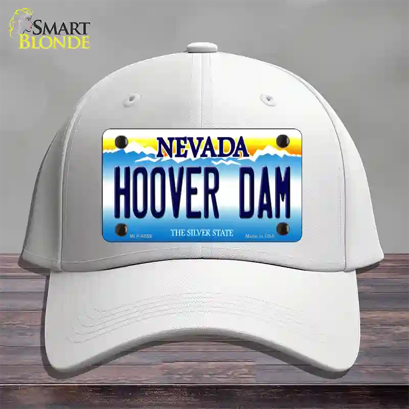 Hoover Dam Nevada Novelty License Plate Hat Cotton / White