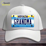 Grandma Nevada Novelty License Plate Hat Cotton / White