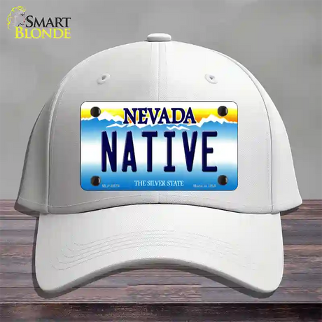 Native Nevada Novelty License Plate Hat Cotton / White