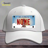 Nome Alaska State Novelty License Plate Hat Cotton / White