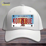 Kotzebue Alaska State Novelty License Plate Hat Cotton / White