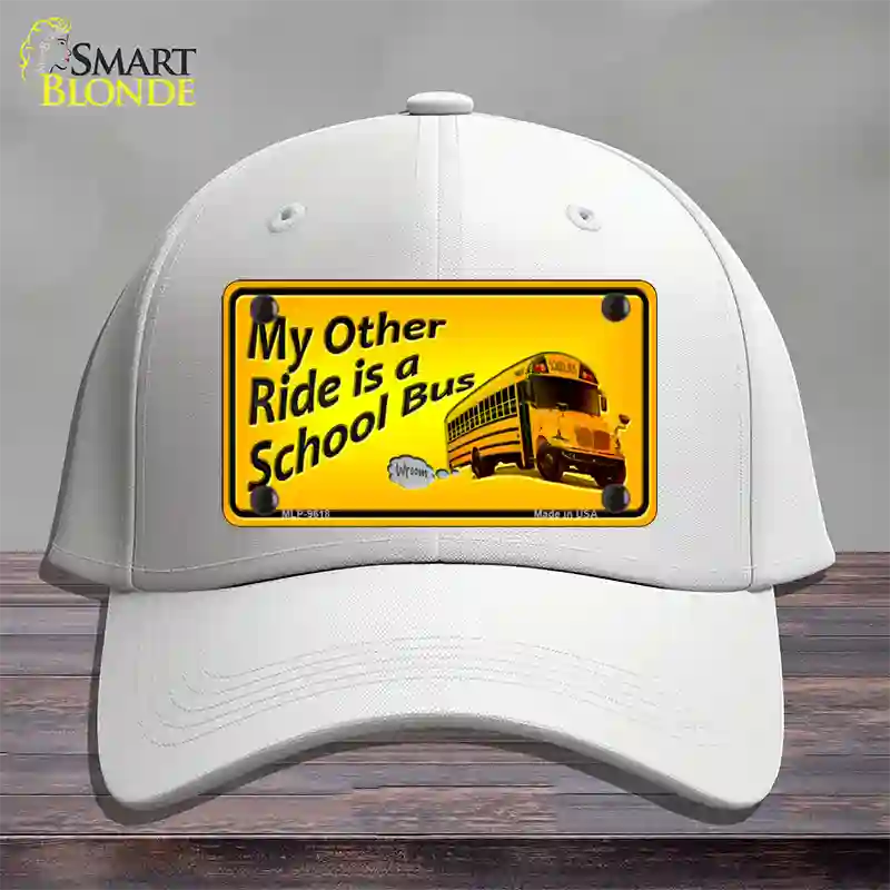 My Other Ride Novelty License Plate Hat Cotton / White