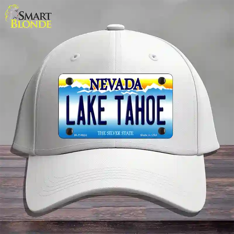 Lake Tahoe Nevada Novelty License Plate Hat Cotton / White