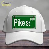 Pike St 1400 Novelty License Plate Hat Cotton / White