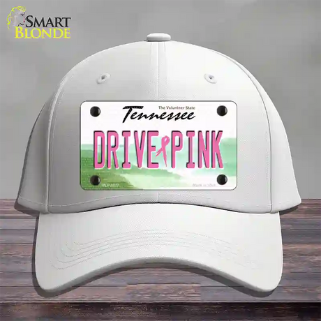 Drive Pink Tennessee Novelty License Plate Hat Cotton / White