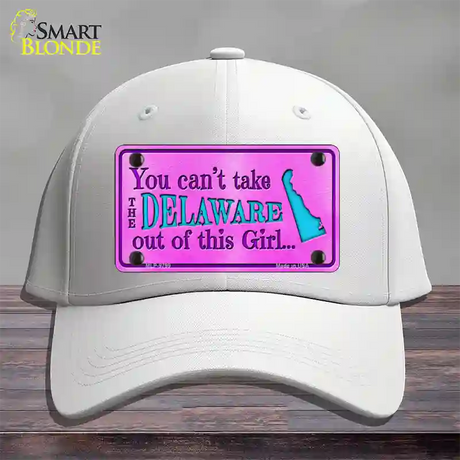 Delaware Girl Novelty License Plate Hat Cotton / White