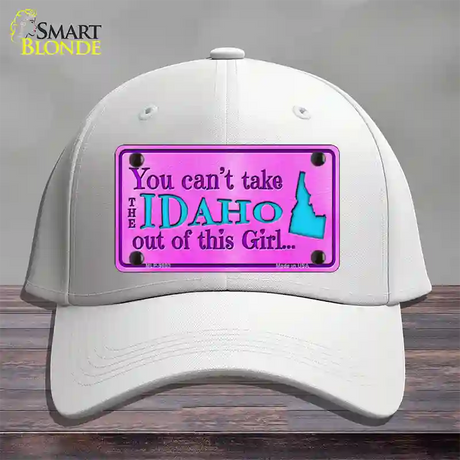 Idaho Girl Novelty License Plate Hat Cotton / White