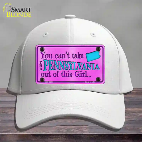 Pennsylvania Girl Novelty License Plate Hat Cotton / White