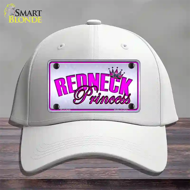 Princess Redneck Novelty License Plate Hat Cotton / White