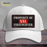 Property Of Firefighter Novelty License Plate Hat Cotton / White