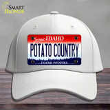 Potato Country Idaho Novelty License Plate Hat Cotton / White