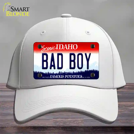 Bad Boy Idaho Novelty License Plate Hat Cotton / White