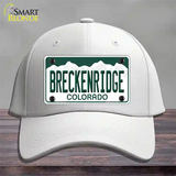 Breckenridge Colorado Novelty License Plate Hat Cotton / White